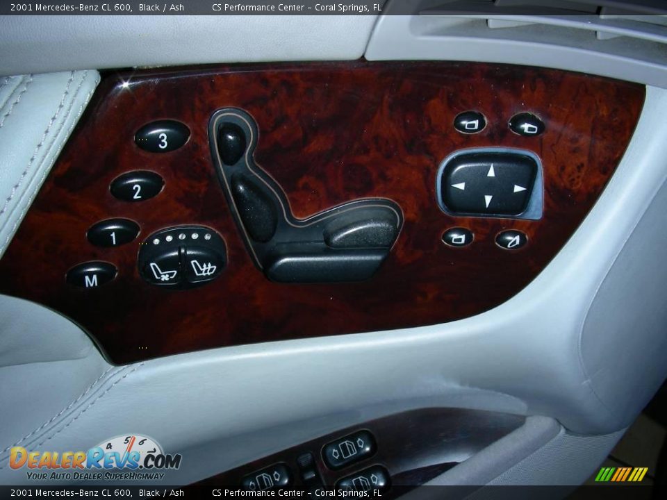 2001 Mercedes-Benz CL 600 Black / Ash Photo #23