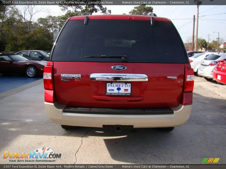 2007 Ford Expedition EL Eddie Bauer 4x4 Redfire Metallic / Camel/Grey Stone Photo #7