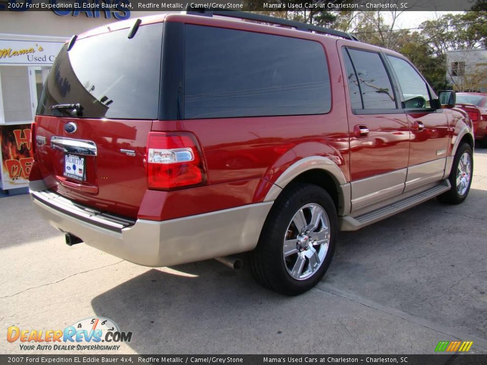 2007 Ford Expedition EL Eddie Bauer 4x4 Redfire Metallic / Camel/Grey Stone Photo #8