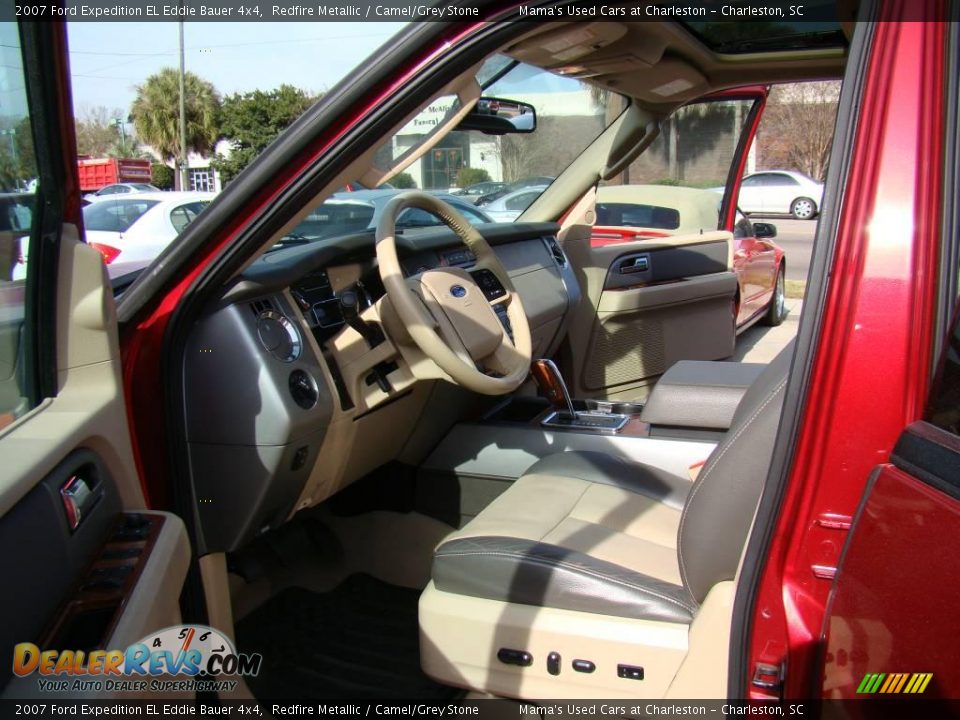 2007 Ford Expedition EL Eddie Bauer 4x4 Redfire Metallic / Camel/Grey Stone Photo #9
