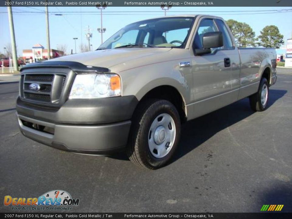 2007 Ford F150 XL Regular Cab Pueblo Gold Metallic / Tan Photo #1