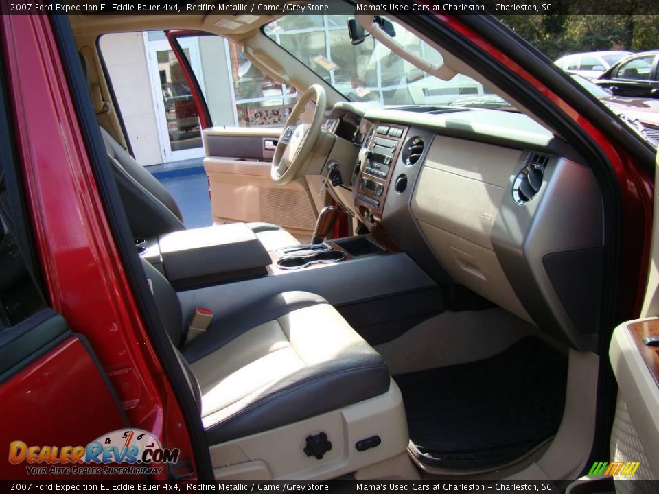 2007 Ford Expedition EL Eddie Bauer 4x4 Redfire Metallic / Camel/Grey Stone Photo #14