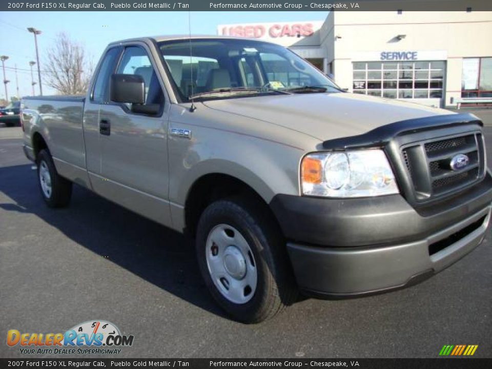 2007 Ford F150 XL Regular Cab Pueblo Gold Metallic / Tan Photo #8