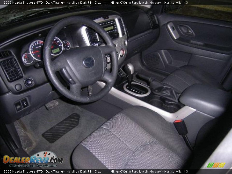2006 Mazda Tribute s 4WD Dark Titanium Metallic / Dark Flint Gray Photo #17