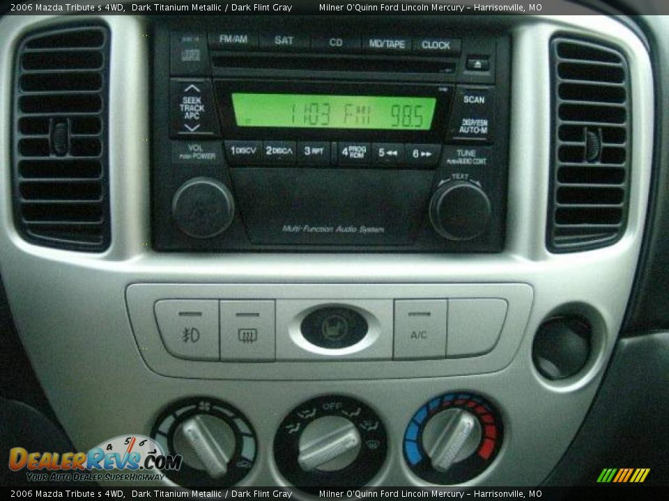 2006 Mazda Tribute s 4WD Dark Titanium Metallic / Dark Flint Gray Photo #24