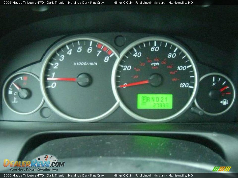 2006 Mazda Tribute s 4WD Dark Titanium Metallic / Dark Flint Gray Photo #25