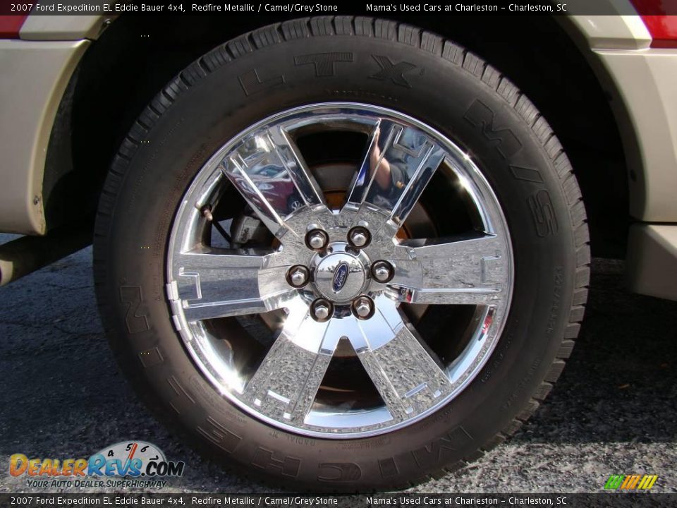 2007 Ford Expedition EL Eddie Bauer 4x4 Redfire Metallic / Camel/Grey Stone Photo #32