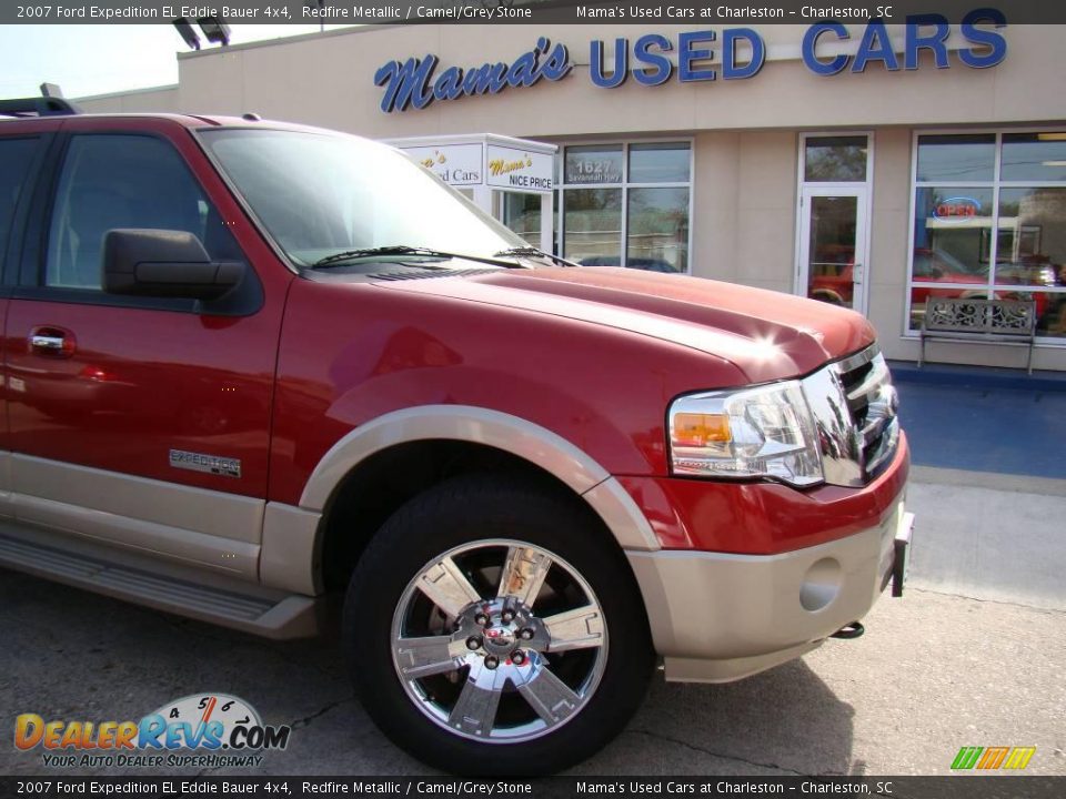 2007 Ford Expedition EL Eddie Bauer 4x4 Redfire Metallic / Camel/Grey Stone Photo #33