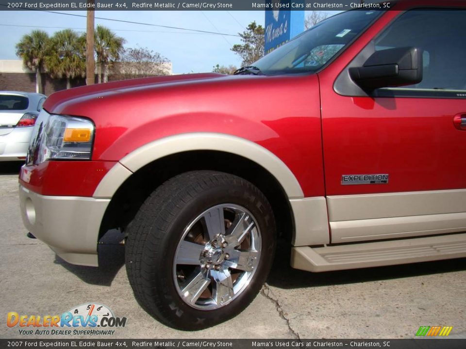2007 Ford Expedition EL Eddie Bauer 4x4 Redfire Metallic / Camel/Grey Stone Photo #34