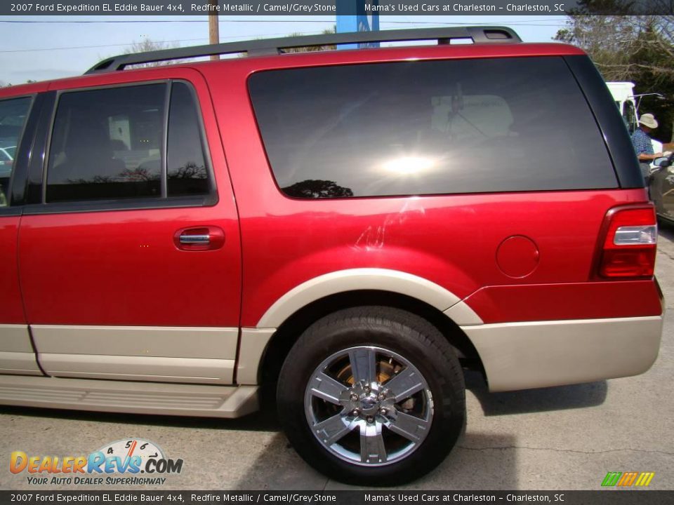 2007 Ford Expedition EL Eddie Bauer 4x4 Redfire Metallic / Camel/Grey Stone Photo #35