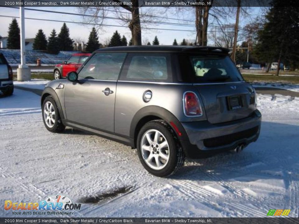 2010 Mini Cooper S Hardtop Dark Silver Metallic / Grey/Carbon Black Photo #3