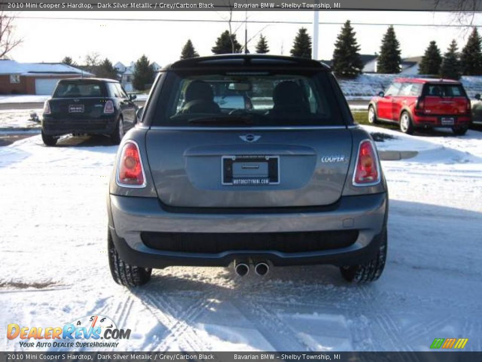 2010 Mini Cooper S Hardtop Dark Silver Metallic / Grey/Carbon Black Photo #4