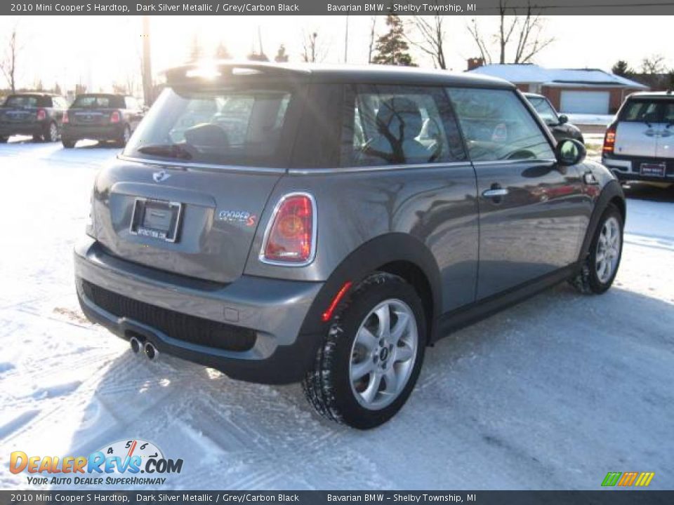 2010 Mini Cooper S Hardtop Dark Silver Metallic / Grey/Carbon Black Photo #5