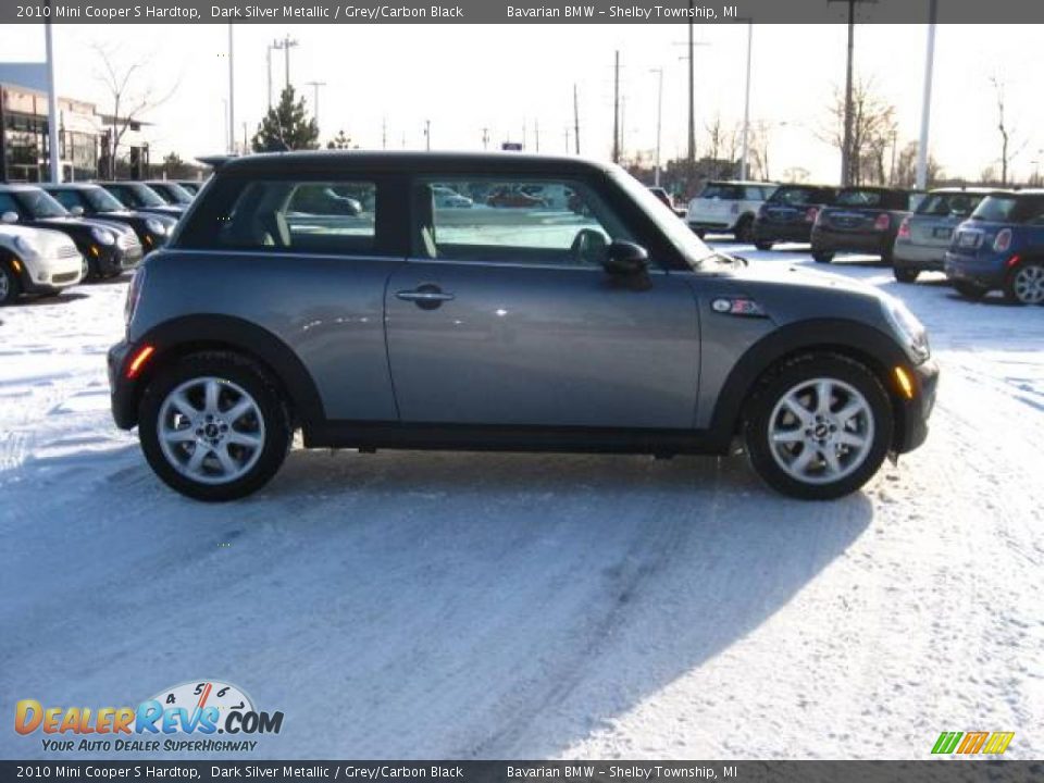 2010 Mini Cooper S Hardtop Dark Silver Metallic / Grey/Carbon Black Photo #6