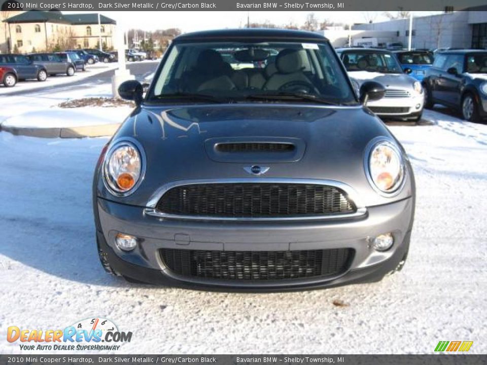 2010 Mini Cooper S Hardtop Dark Silver Metallic / Grey/Carbon Black Photo #8