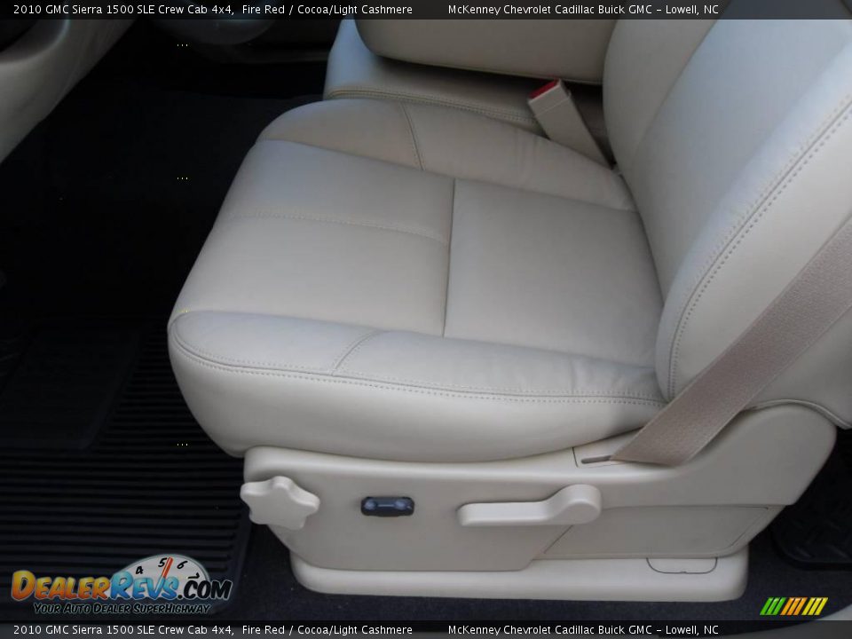 2010 GMC Sierra 1500 SLE Crew Cab 4x4 Fire Red / Cocoa/Light Cashmere Photo #10
