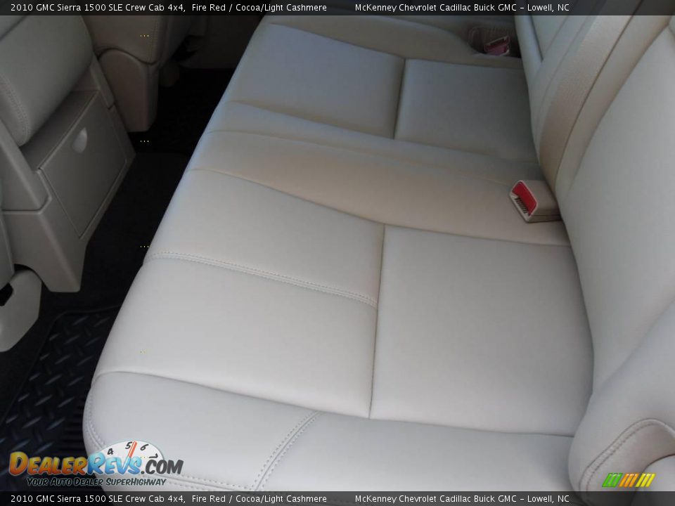 2010 GMC Sierra 1500 SLE Crew Cab 4x4 Fire Red / Cocoa/Light Cashmere Photo #13