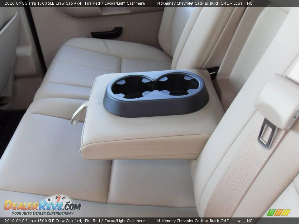 2010 GMC Sierra 1500 SLE Crew Cab 4x4 Fire Red / Cocoa/Light Cashmere Photo #14