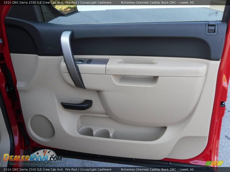 2010 GMC Sierra 1500 SLE Crew Cab 4x4 Fire Red / Cocoa/Light Cashmere Photo #19