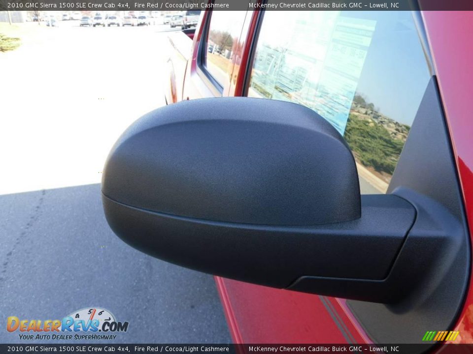 2010 GMC Sierra 1500 SLE Crew Cab 4x4 Fire Red / Cocoa/Light Cashmere Photo #21