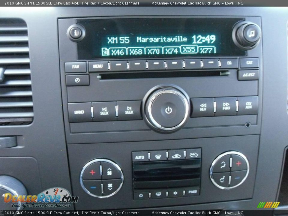 2010 GMC Sierra 1500 SLE Crew Cab 4x4 Fire Red / Cocoa/Light Cashmere Photo #25
