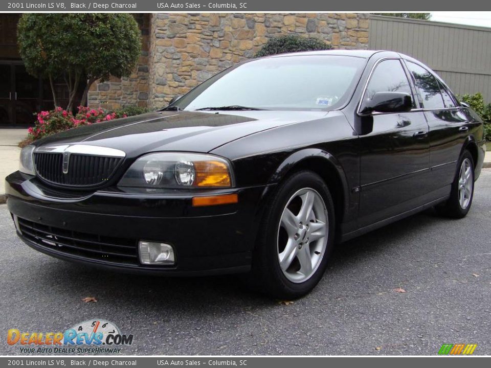 2001 Lincoln LS V8 Black / Deep Charcoal Photo #1