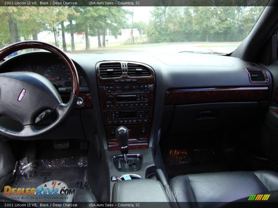 2001 Lincoln LS V8 Black / Deep Charcoal Photo #6