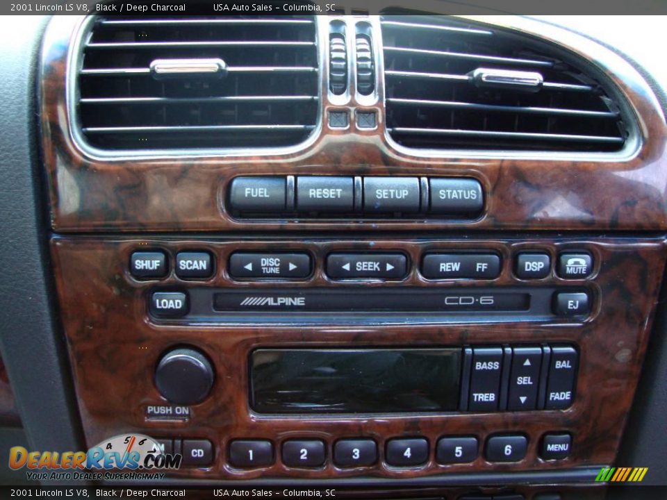 2001 Lincoln LS V8 Black / Deep Charcoal Photo #10
