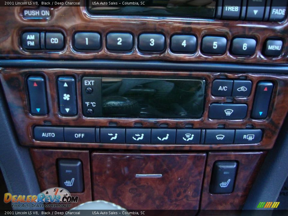 2001 Lincoln LS V8 Black / Deep Charcoal Photo #11