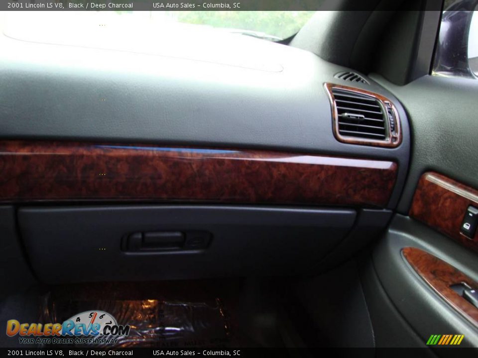 2001 Lincoln LS V8 Black / Deep Charcoal Photo #12