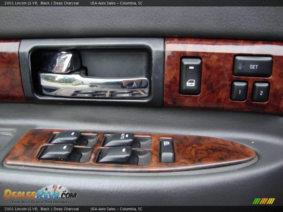 2001 Lincoln LS V8 Black / Deep Charcoal Photo #20