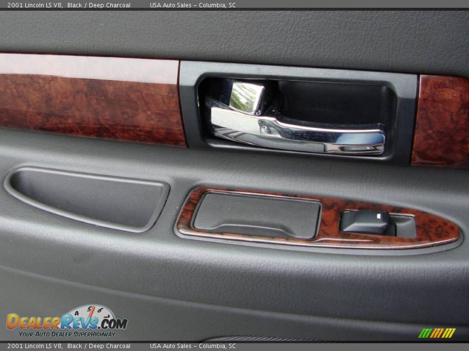 2001 Lincoln LS V8 Black / Deep Charcoal Photo #21