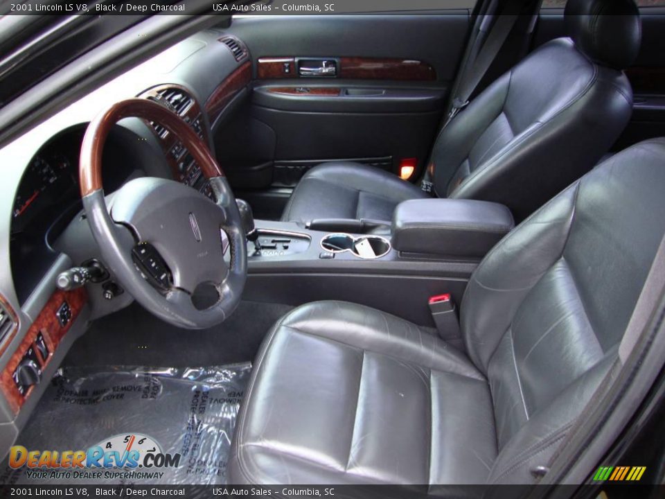 2001 Lincoln LS V8 Black / Deep Charcoal Photo #29