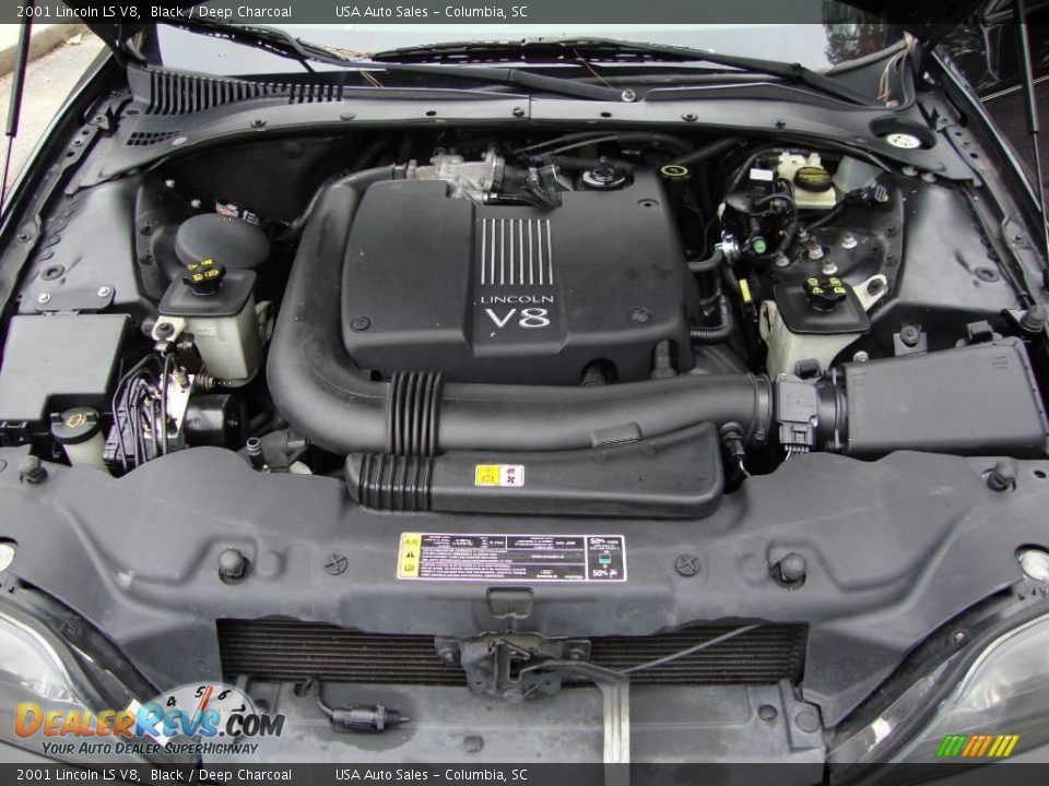 2001 Lincoln LS V8 Black / Deep Charcoal Photo #31