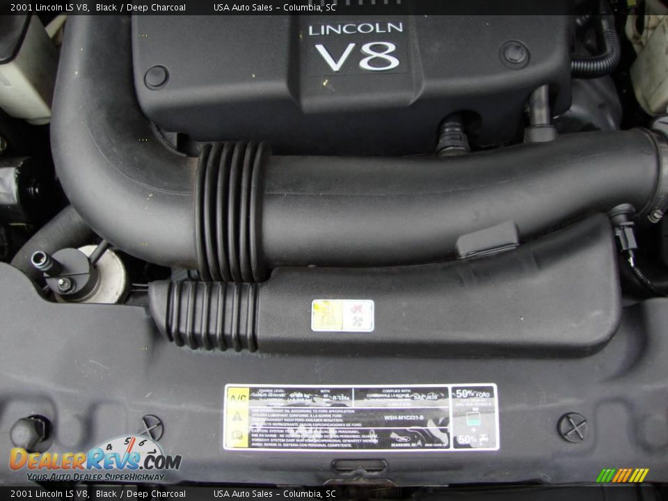 2001 Lincoln LS V8 Black / Deep Charcoal Photo #33