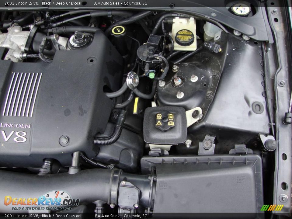 2001 Lincoln LS V8 Black / Deep Charcoal Photo #34