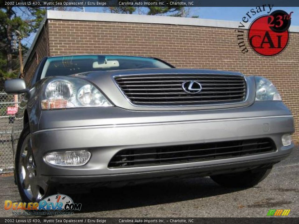 2002 Lexus LS 430 Mystic Sea Opalescent / Ecru Beige Photo #1