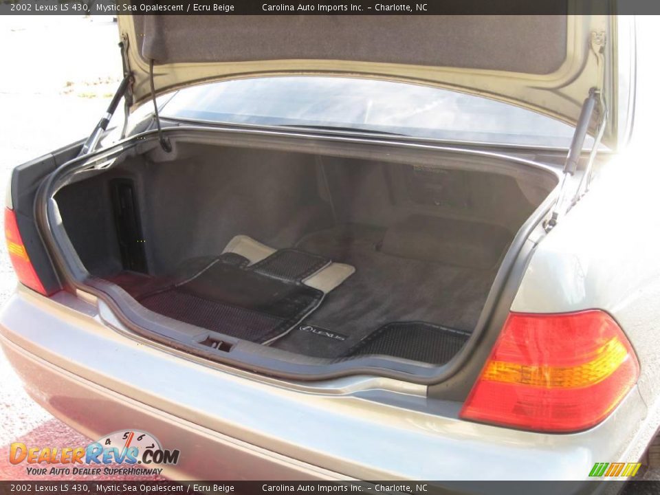 2002 Lexus LS 430 Mystic Sea Opalescent / Ecru Beige Photo #18