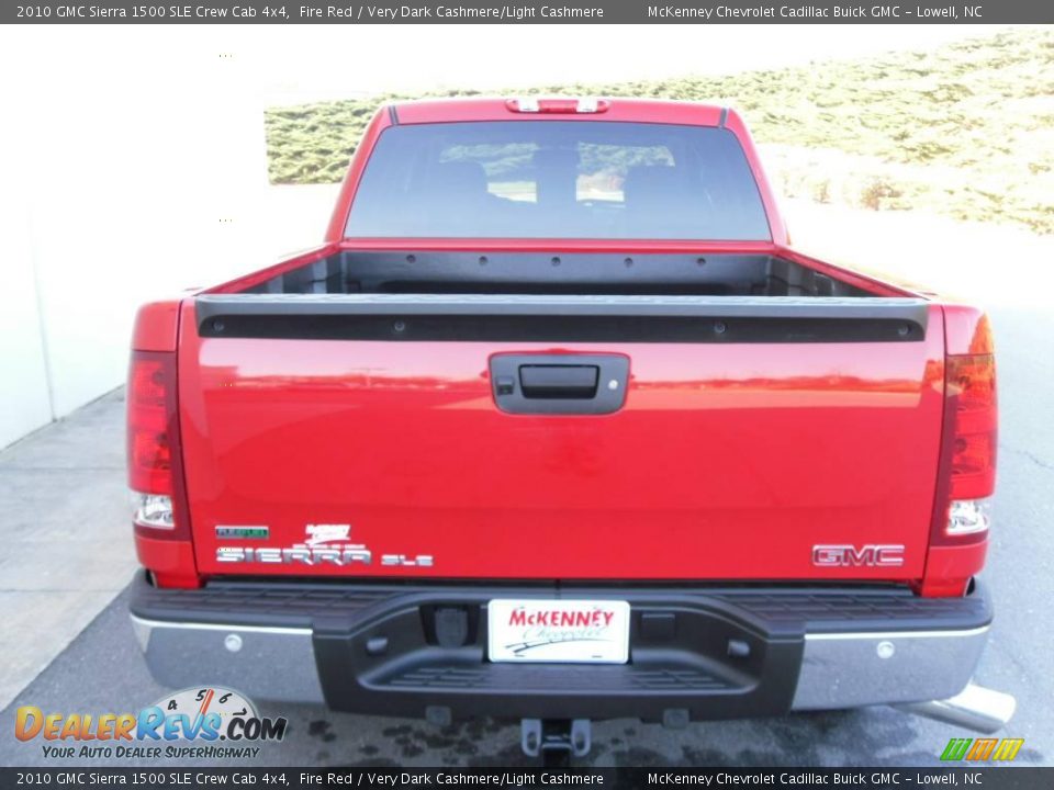 2010 GMC Sierra 1500 SLE Crew Cab 4x4 Fire Red / Very Dark Cashmere/Light Cashmere Photo #3