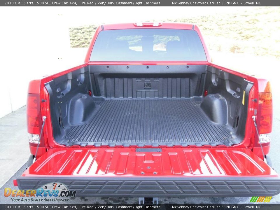 2010 GMC Sierra 1500 SLE Crew Cab 4x4 Fire Red / Very Dark Cashmere/Light Cashmere Photo #4