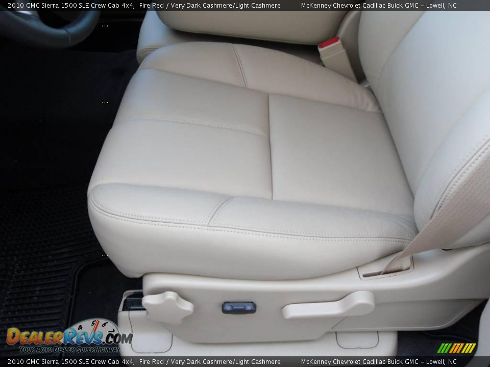 2010 GMC Sierra 1500 SLE Crew Cab 4x4 Fire Red / Very Dark Cashmere/Light Cashmere Photo #10