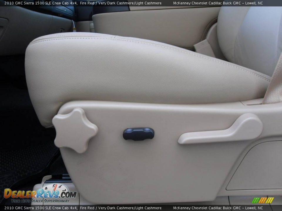 2010 GMC Sierra 1500 SLE Crew Cab 4x4 Fire Red / Very Dark Cashmere/Light Cashmere Photo #11