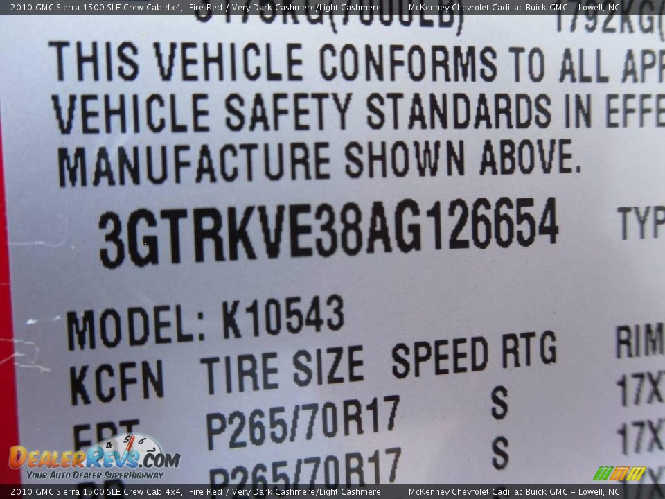 2010 GMC Sierra 1500 SLE Crew Cab 4x4 Fire Red / Very Dark Cashmere/Light Cashmere Photo #12