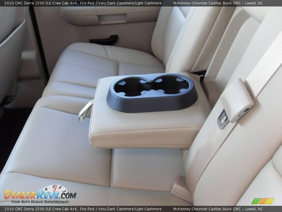 2010 GMC Sierra 1500 SLE Crew Cab 4x4 Fire Red / Very Dark Cashmere/Light Cashmere Photo #14