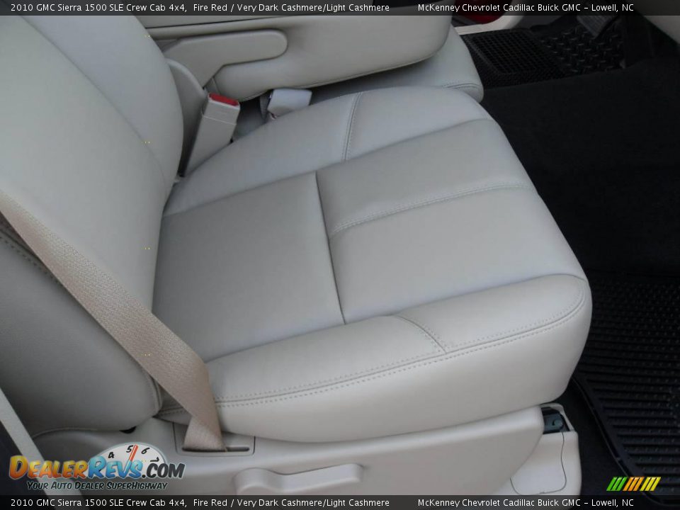 2010 GMC Sierra 1500 SLE Crew Cab 4x4 Fire Red / Very Dark Cashmere/Light Cashmere Photo #17