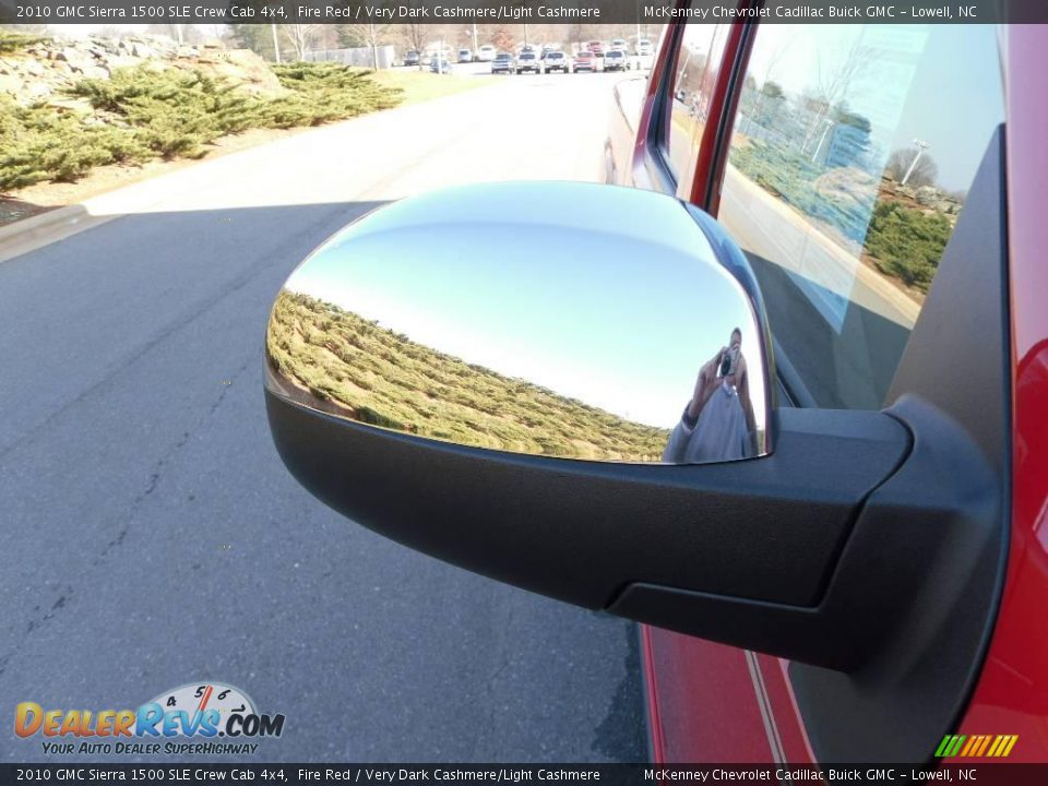 2010 GMC Sierra 1500 SLE Crew Cab 4x4 Fire Red / Very Dark Cashmere/Light Cashmere Photo #20
