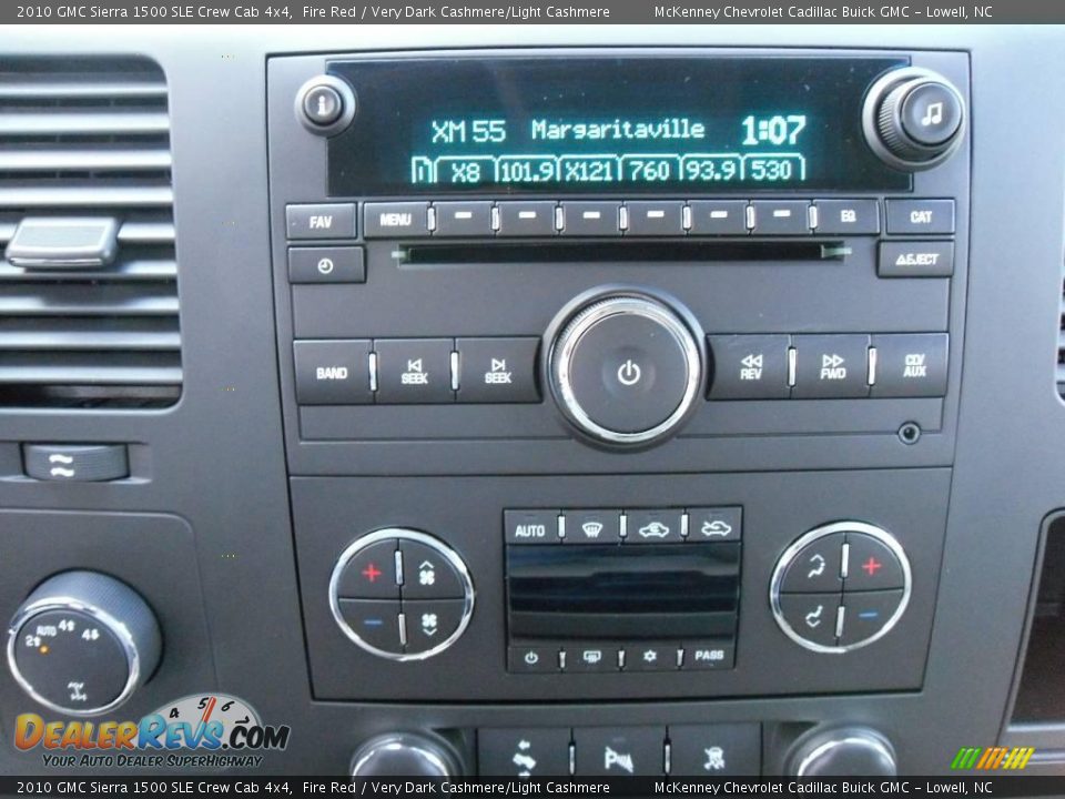 2010 GMC Sierra 1500 SLE Crew Cab 4x4 Fire Red / Very Dark Cashmere/Light Cashmere Photo #24