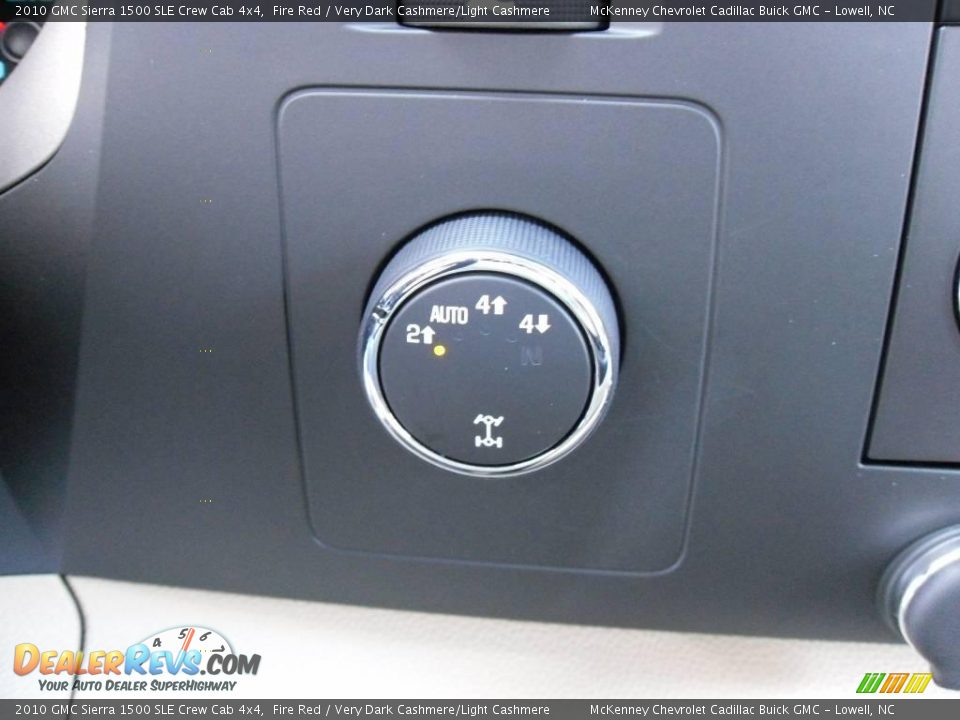2010 GMC Sierra 1500 SLE Crew Cab 4x4 Fire Red / Very Dark Cashmere/Light Cashmere Photo #25