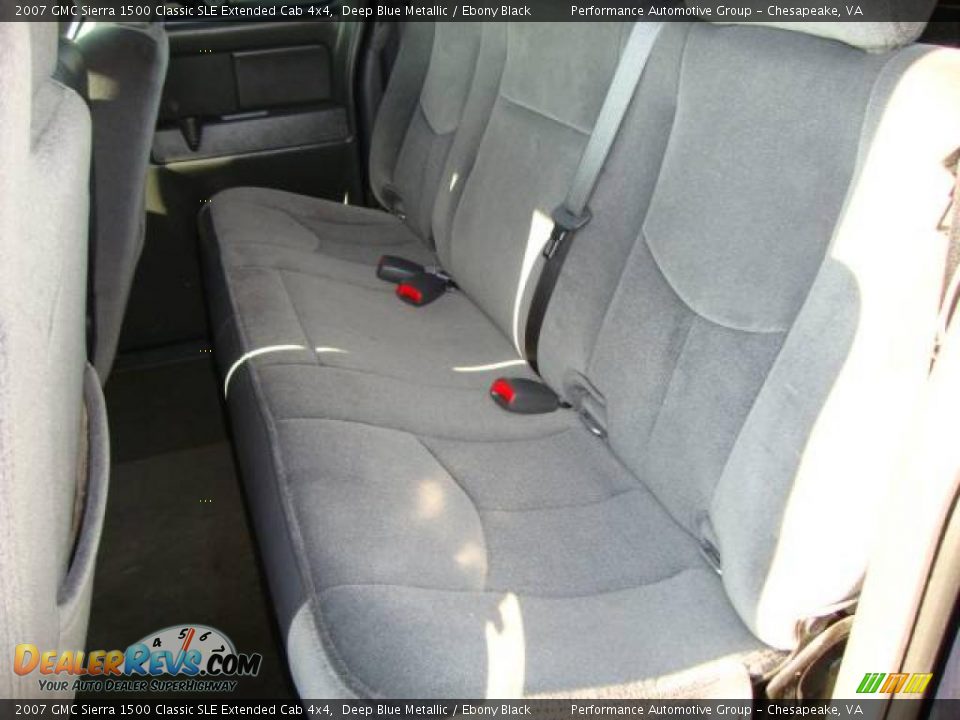 2007 GMC Sierra 1500 Classic SLE Extended Cab 4x4 Deep Blue Metallic / Ebony Black Photo #12