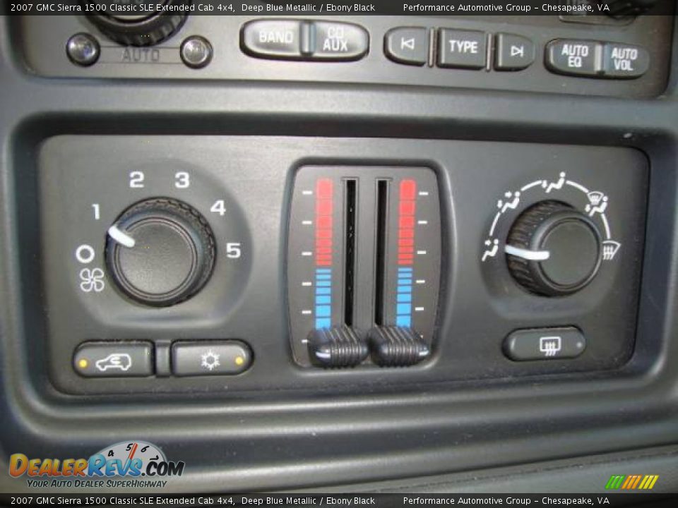 2007 GMC Sierra 1500 Classic SLE Extended Cab 4x4 Deep Blue Metallic / Ebony Black Photo #15
